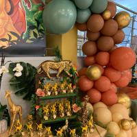 Ballon organique bapteme decoration