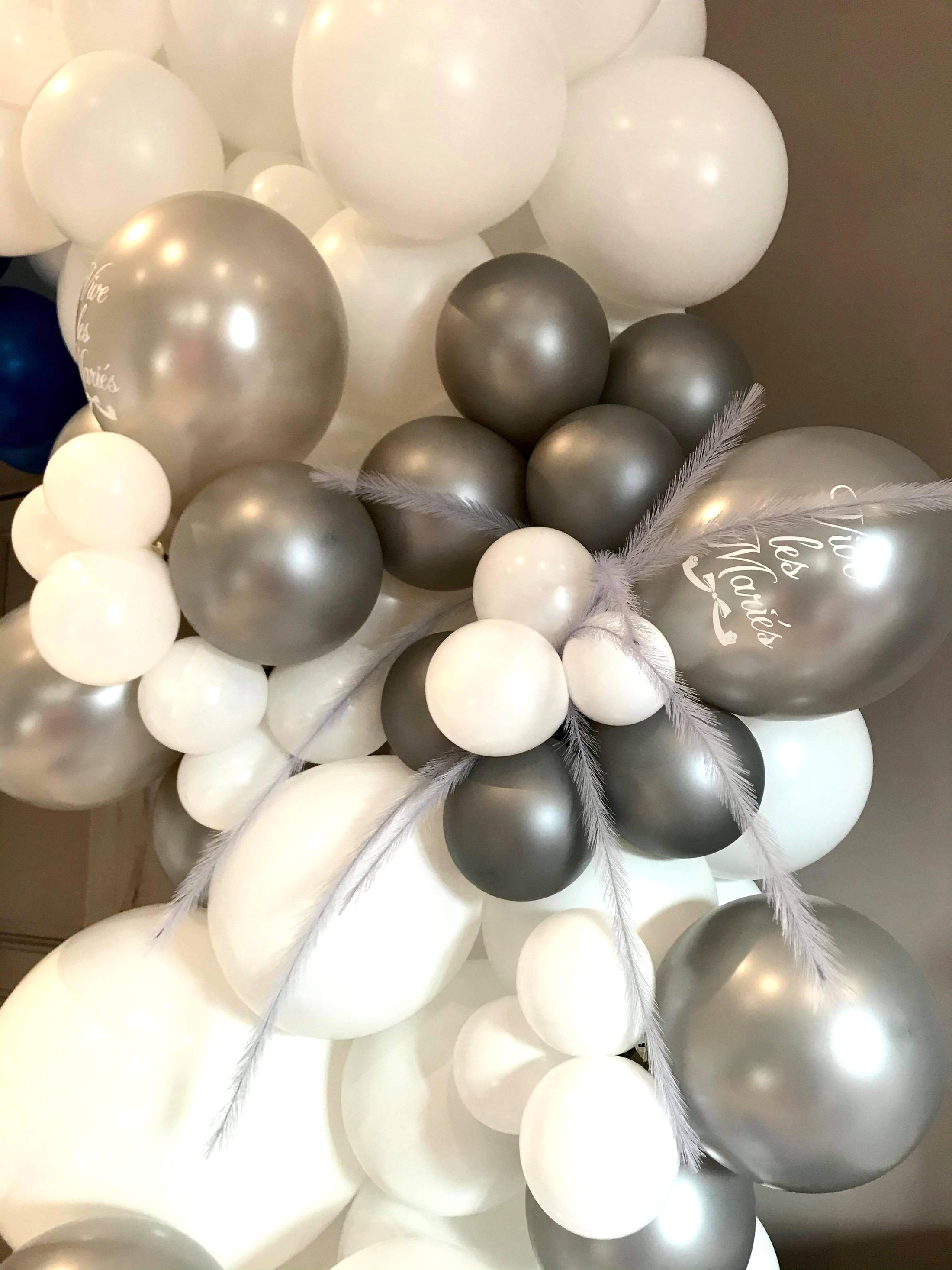 Ballon organique mariage hiver