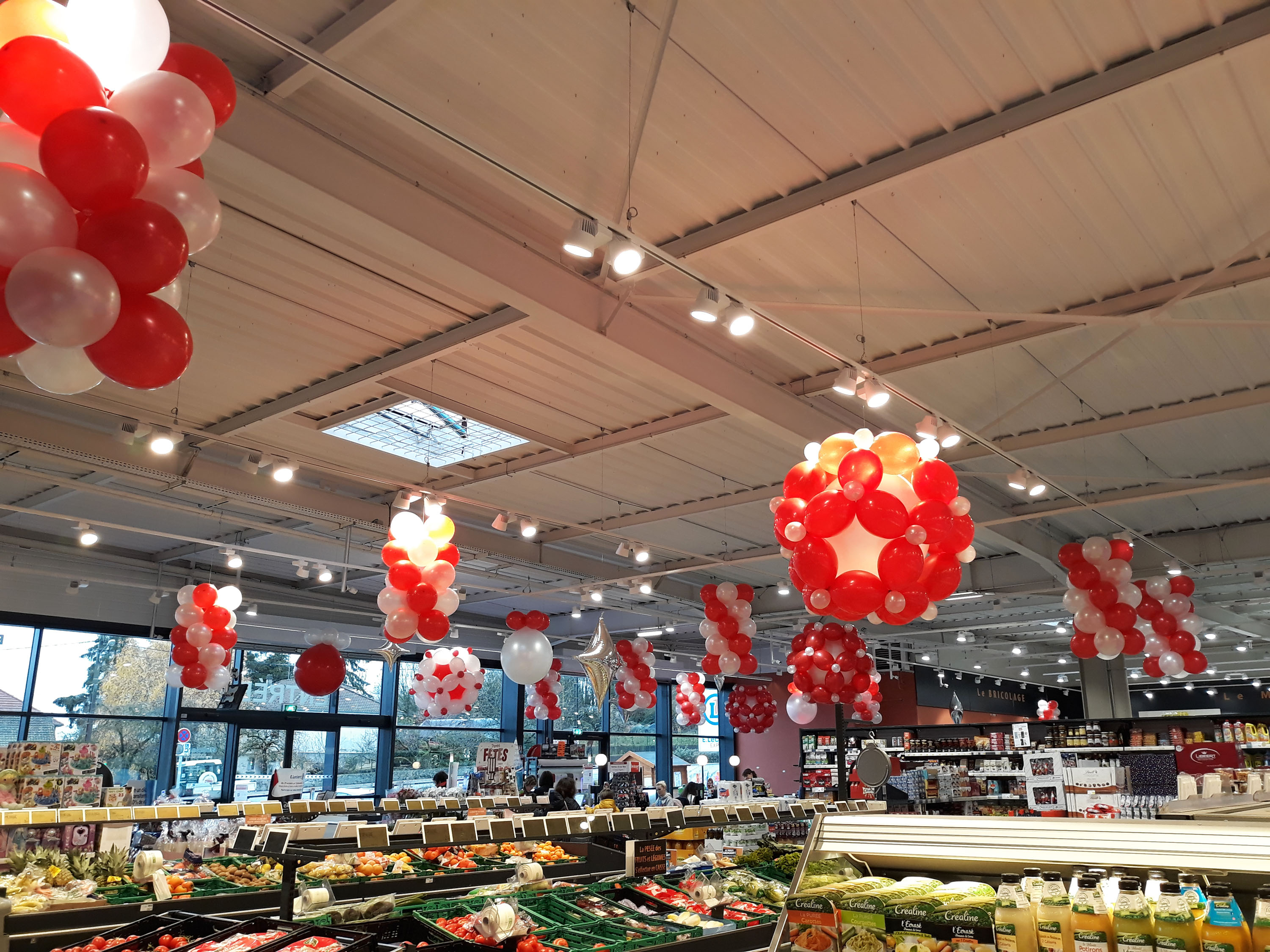 Ballon rouge et blanc