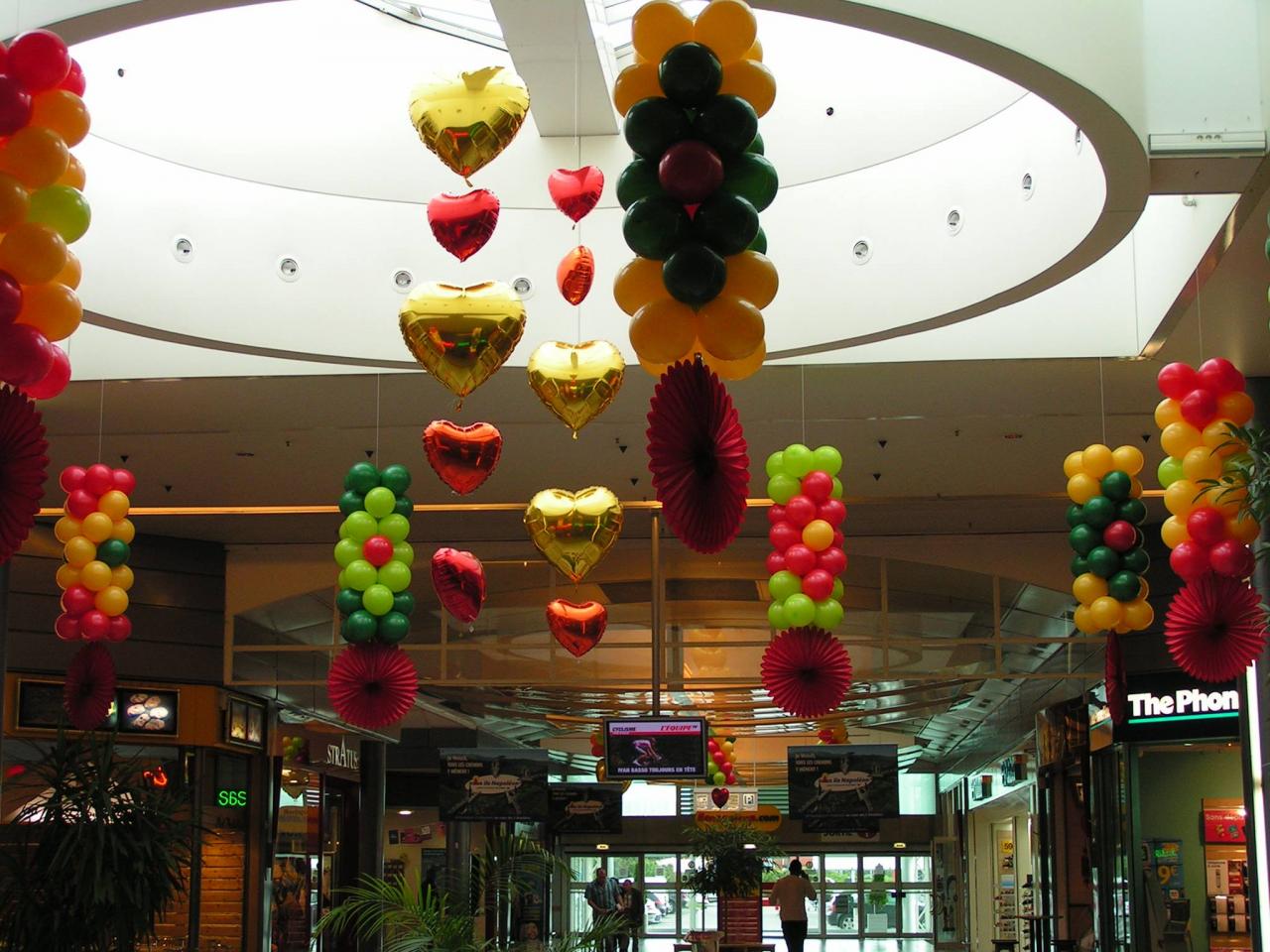 Décoration avec Ballons pour Centre Commercial