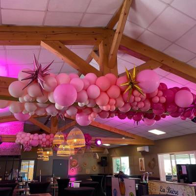 Soiree rose ballon decor
