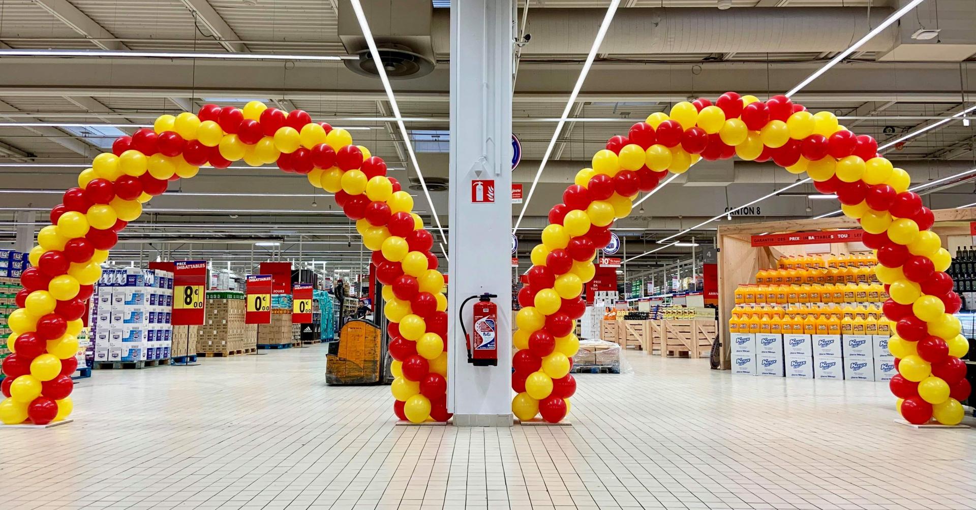 Arche entrée magasin inauguration