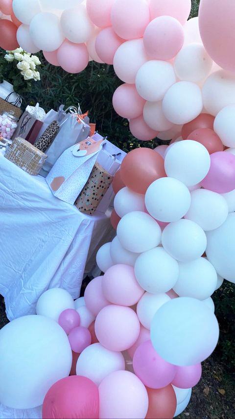 Organique Ballon Arche Baby Shower Fille