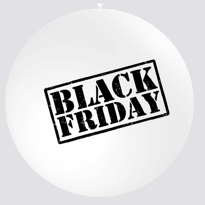 Ballon géant black friday