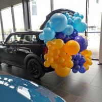 Décoration ballons Coffre voiture MINI