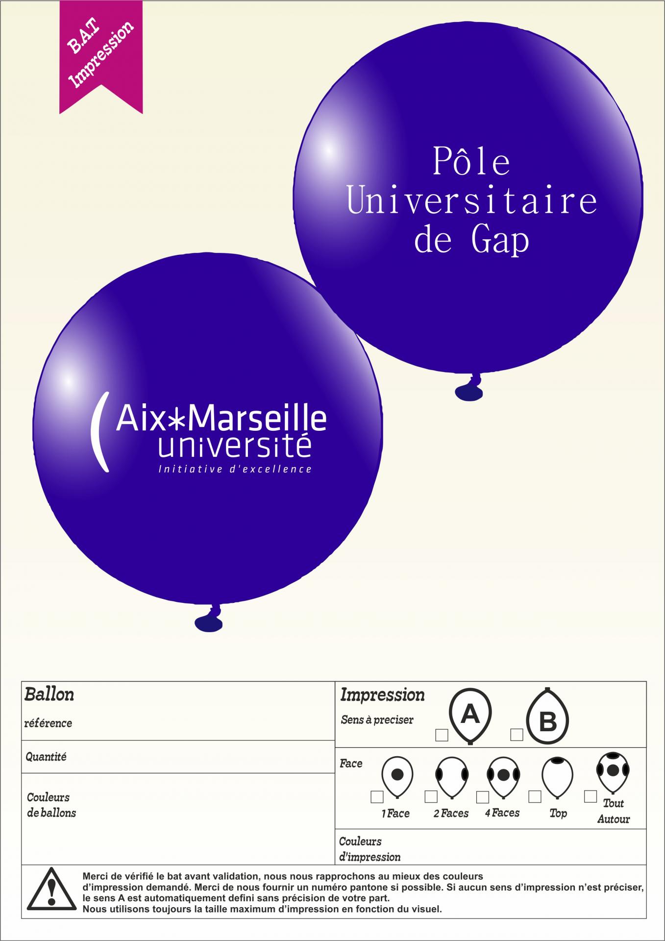 Bon à tirer ballon 80 cm