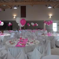 Hélium décoration salle mariage