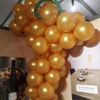 Stand Vin Champagne Décoration avec Grappe