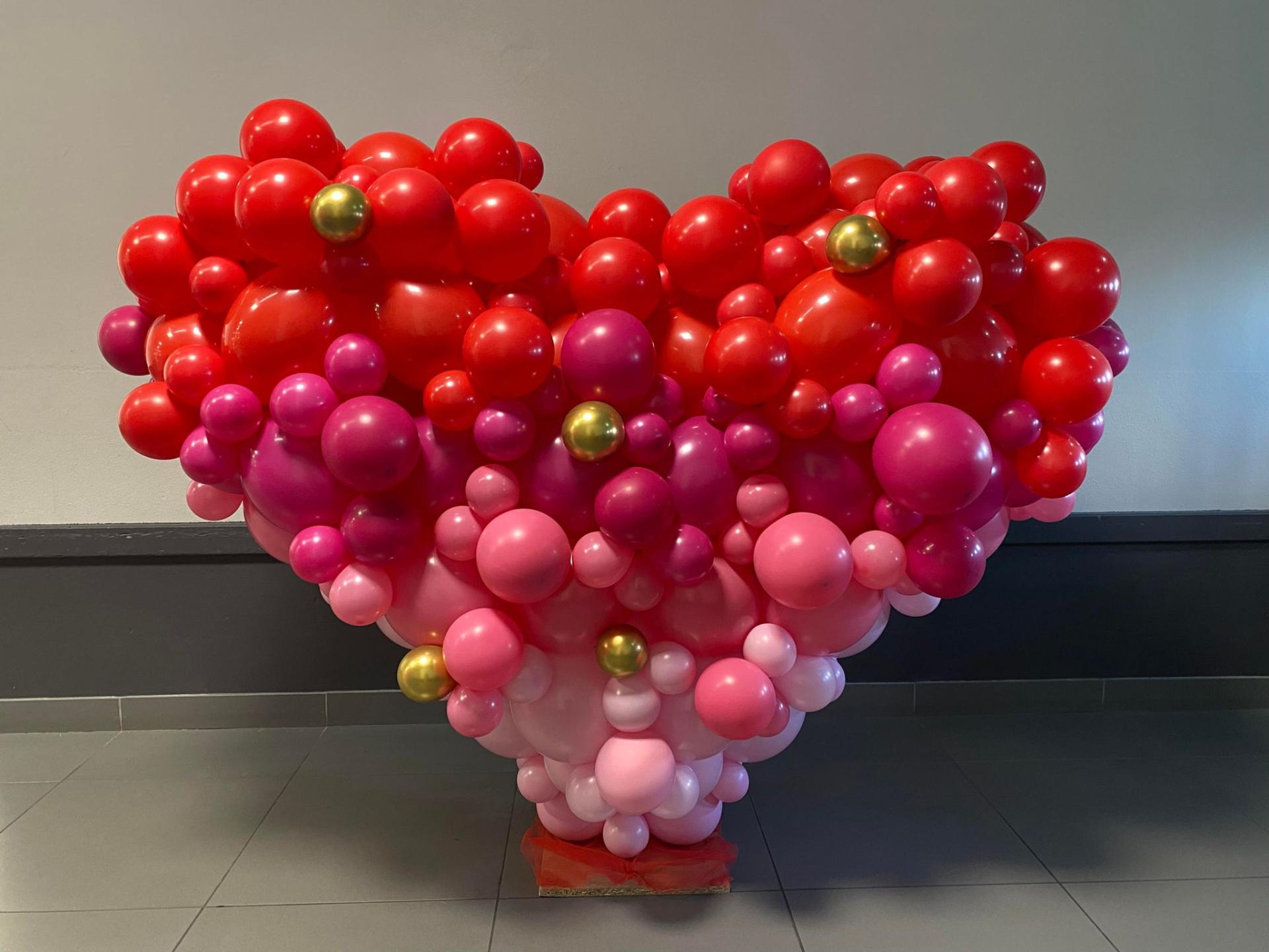Coeur décor décoration ballon 2 mètres