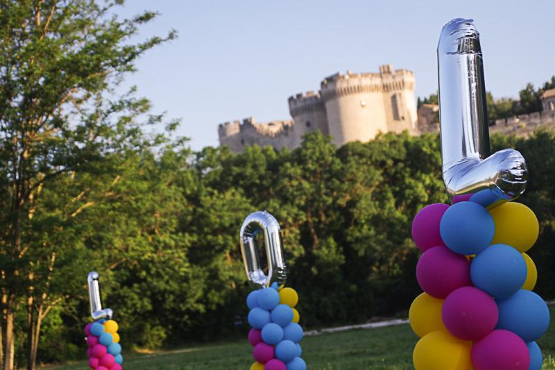 Colonne et ballon alu mylar