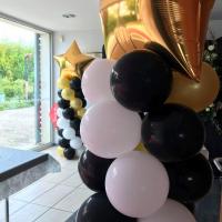 Totem ballons avec Mylar Alu
