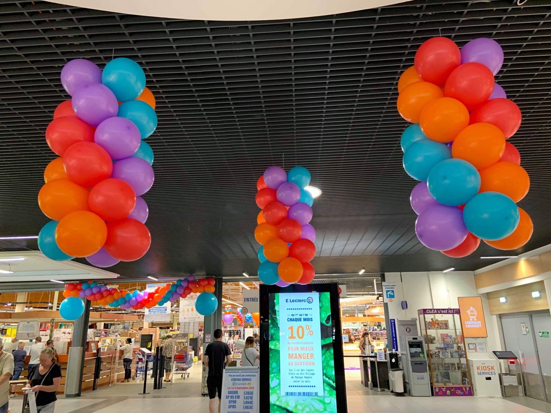 Ballon décoration magasin