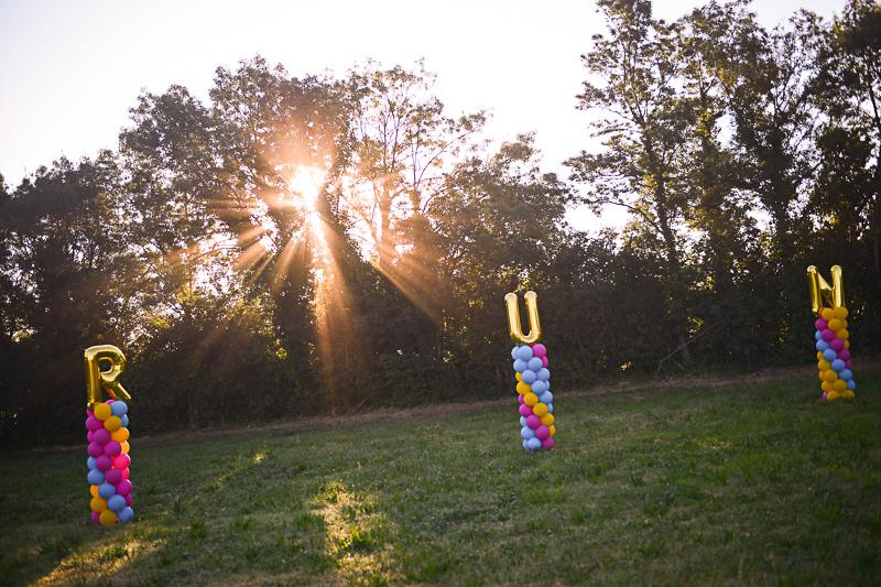 Déco ballon pour évènement sportif