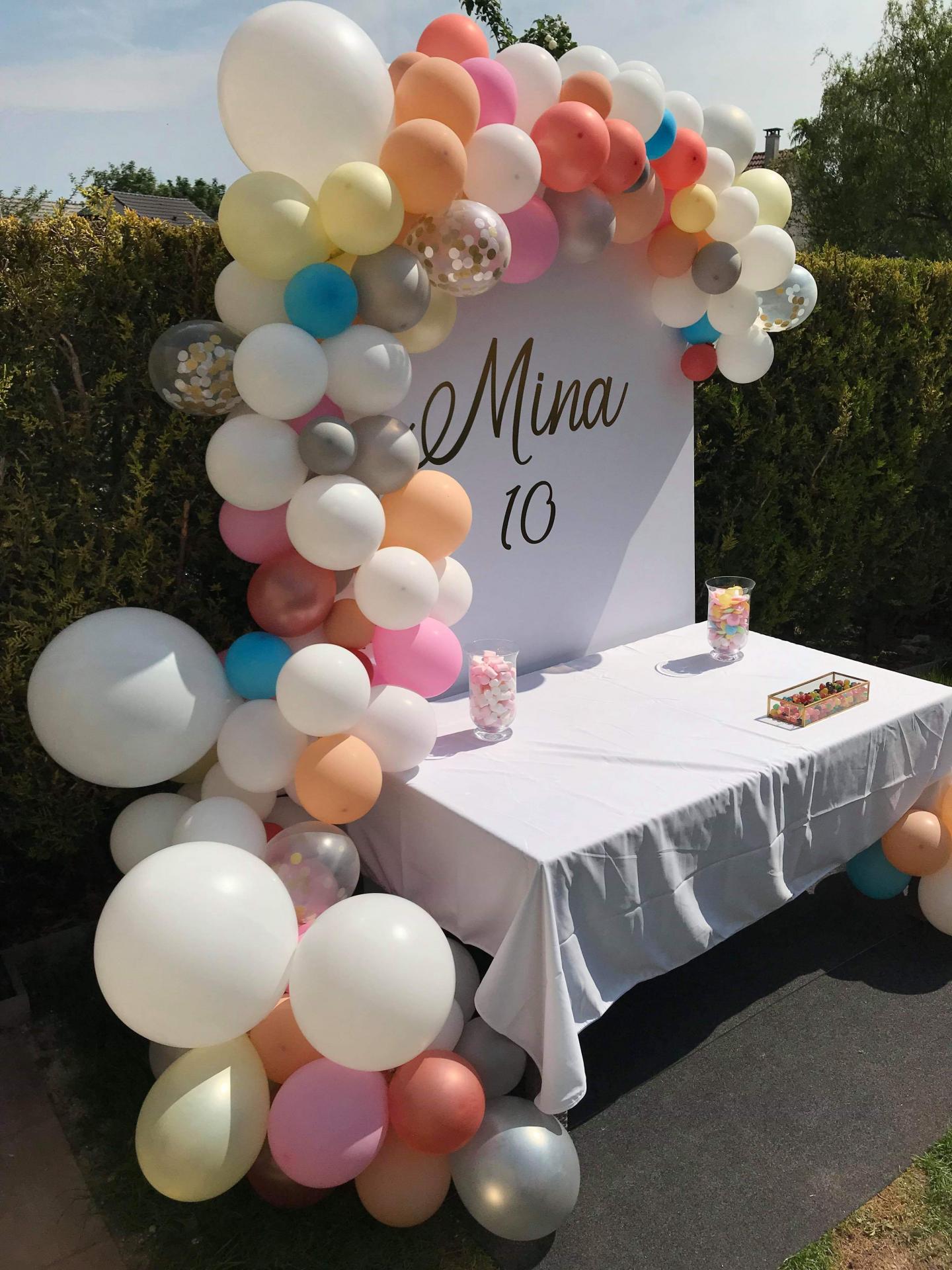 Décoration en ballons pour Anniversaire