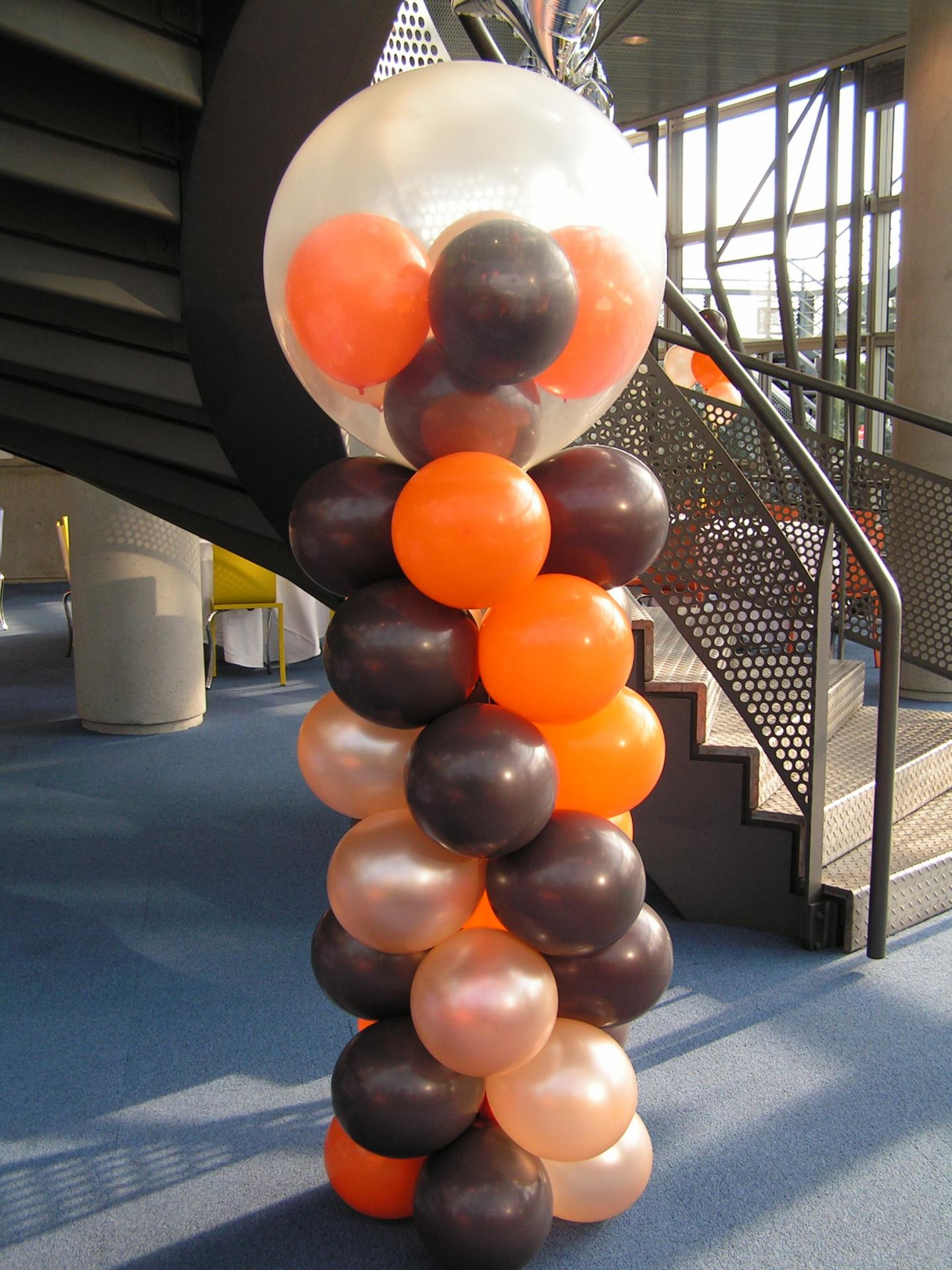 Colonne de Ballons avec gros ballon