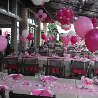 Baptème petite fille - ballon helium et sphère
