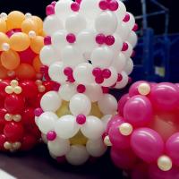 Structure avec ballons - sphère & cube