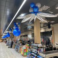 Décoration Ballons bleu et argent