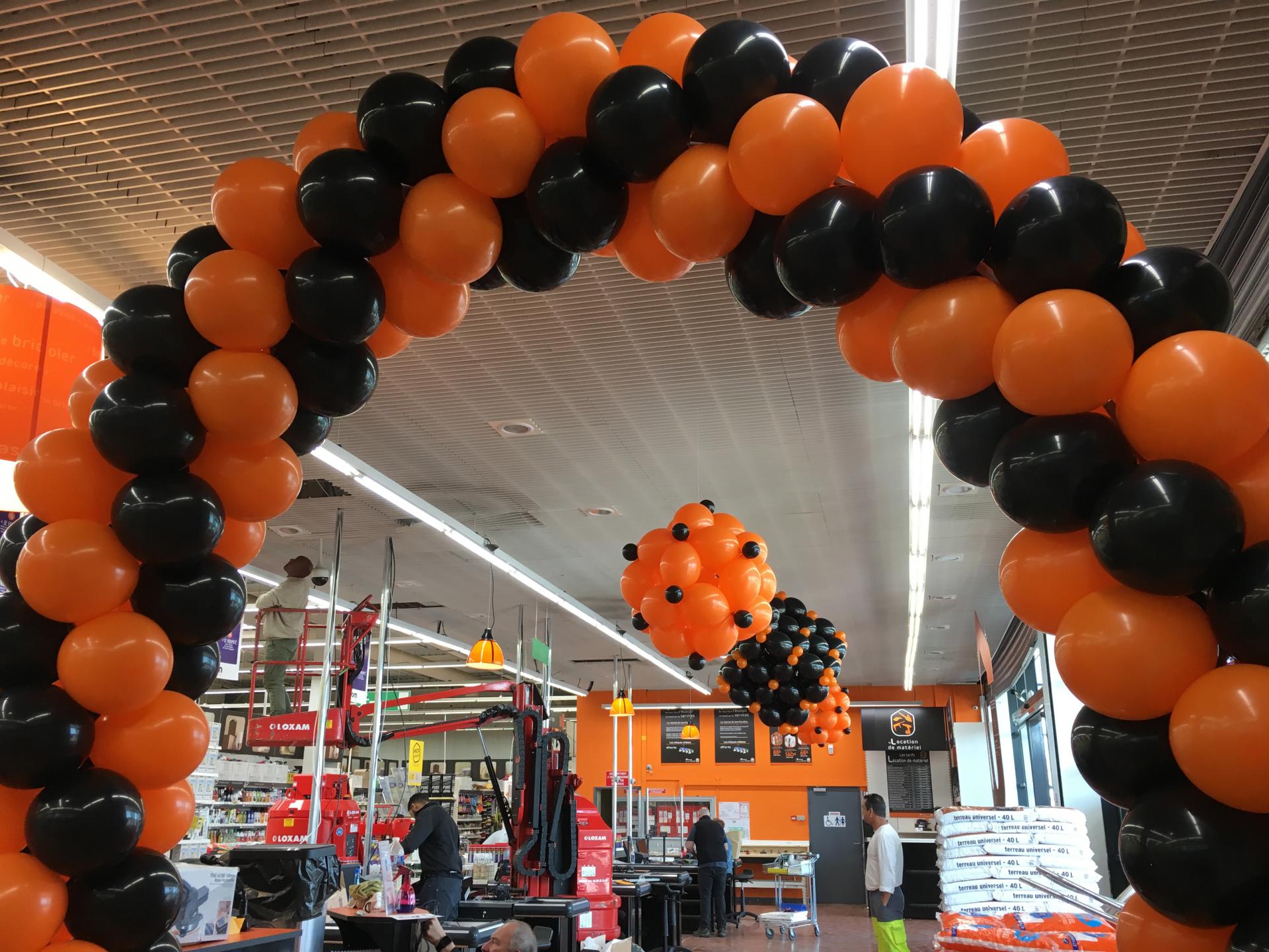 Ouverture magasin avec ballons