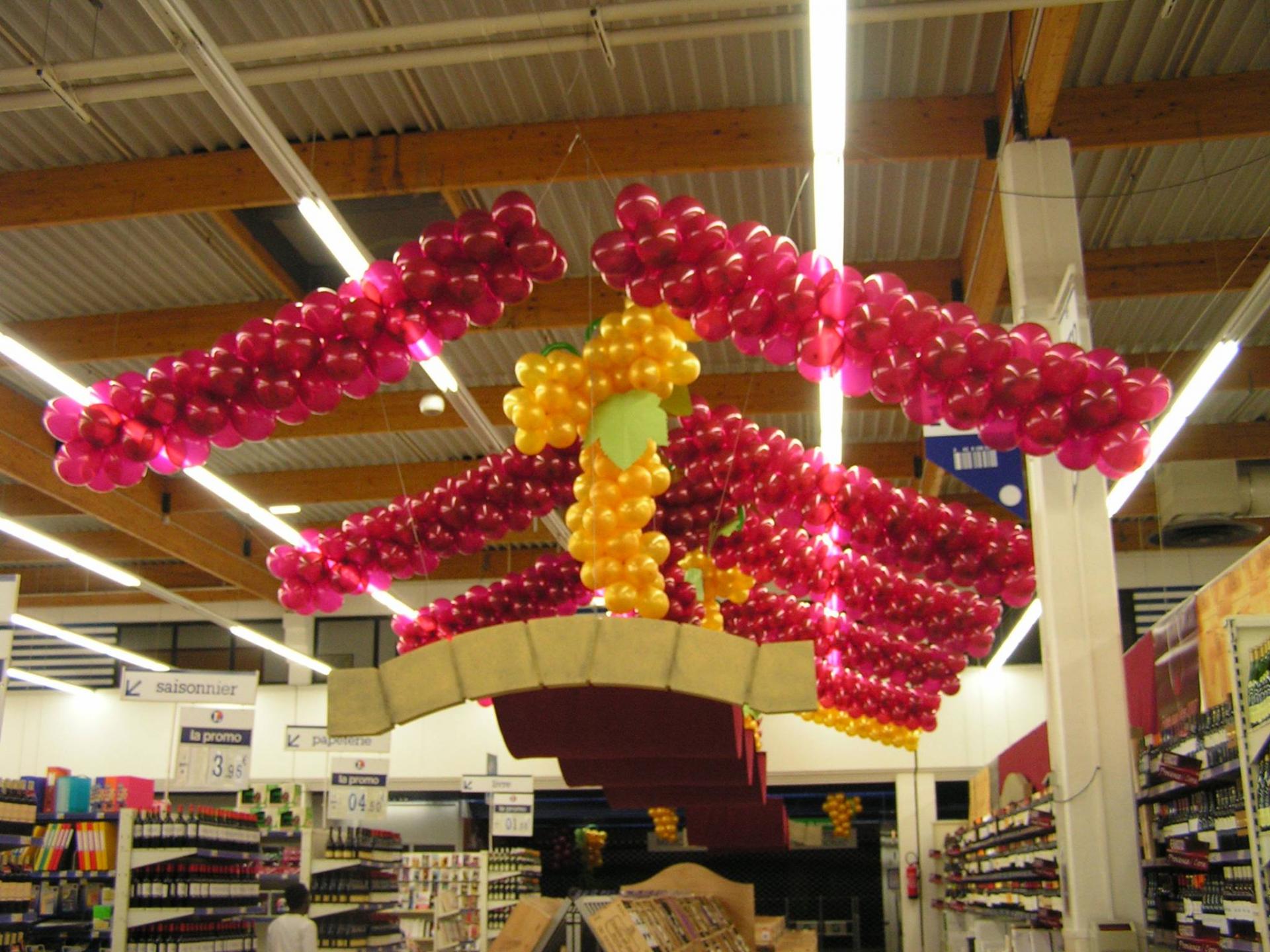 Décor Ballons pour la  fête du vin