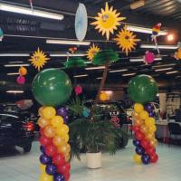 Décoration Ballons thème exotique concession Toyota
