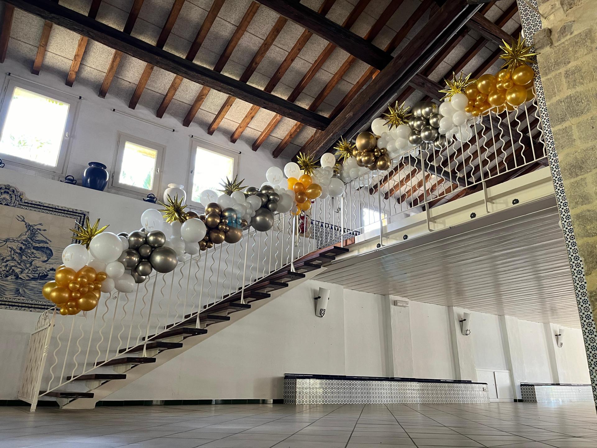 Montpellier Ballons décor escaliers soirée