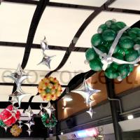 Cascade d'Étoiles Aluminium Argent