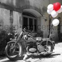 Décoration moto avec Ballons Hélium