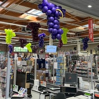 Grappes de raisin en décor ballon
