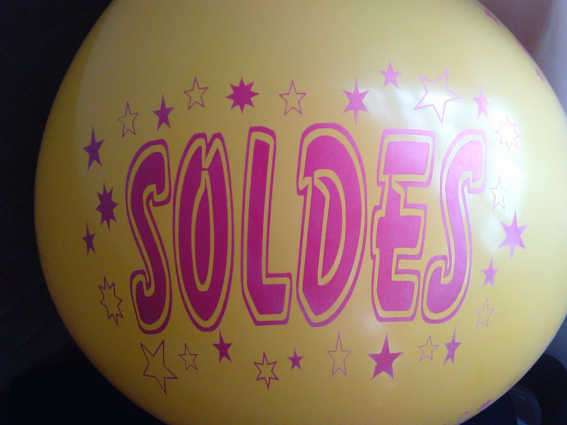 Gros ballon jaune SOLDES