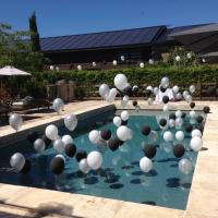Ballon hélium lesté décoration piscine