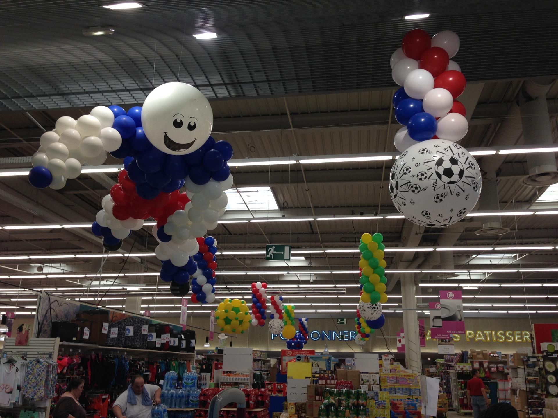 Idée originale Foot pour une Décoration Leclerc