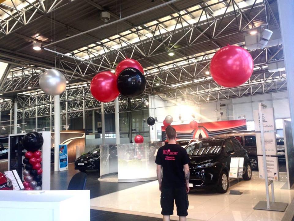 Ballons deco, concession Renault, lancement du Kadjar