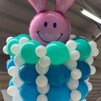 Structure en ballon lapin Pâques