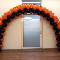 Arche Ballons 2 couleurs orange Bank