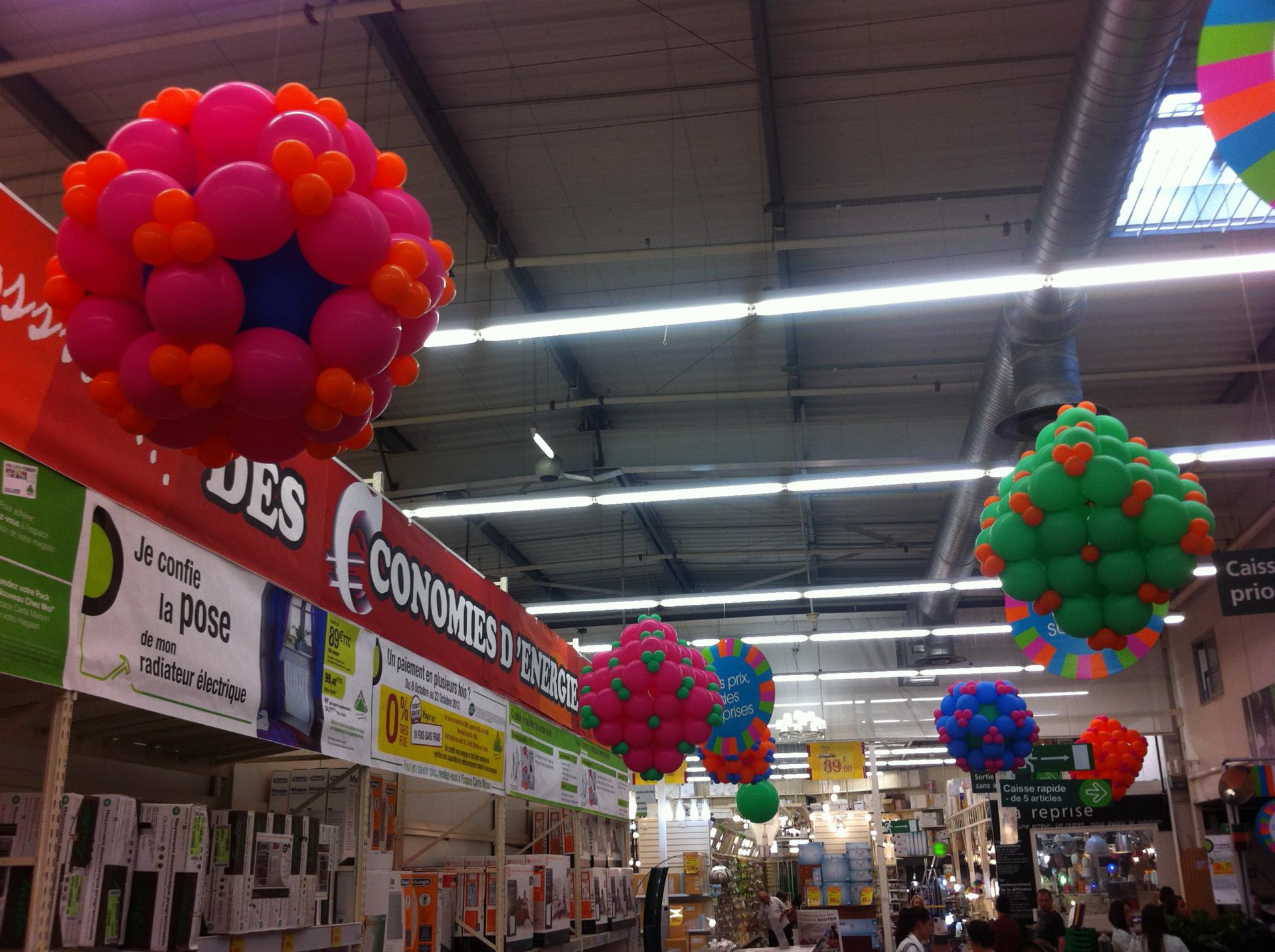 Leroy Merlin déco anniversaire avec ballons