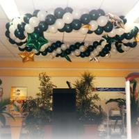 Structure ballons avec Étoiles Aluminium